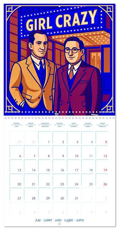 Produktbild: George Gershwin (Wall Calendar 2026 12 &times; 12 Inch) CALVENDO 12 Month Wall Calendar