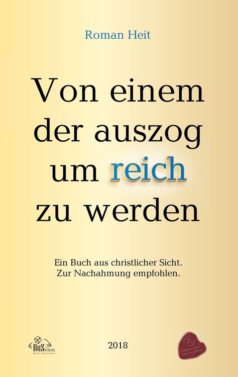 Produktbild: Von einem der auszog um reich zu werden.