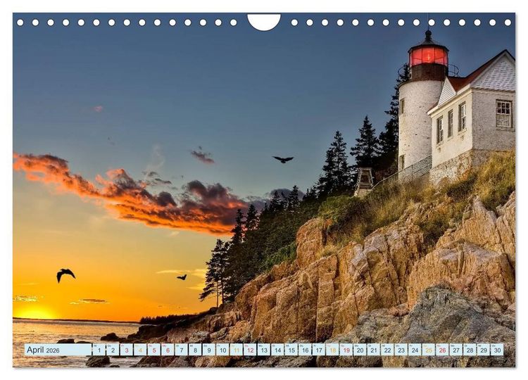 Produktbild: Leucht&uuml;rme - immer wieder faszinierend (Wandkalender 2026 DIN A4 quer), CALVENDO Monatskalender