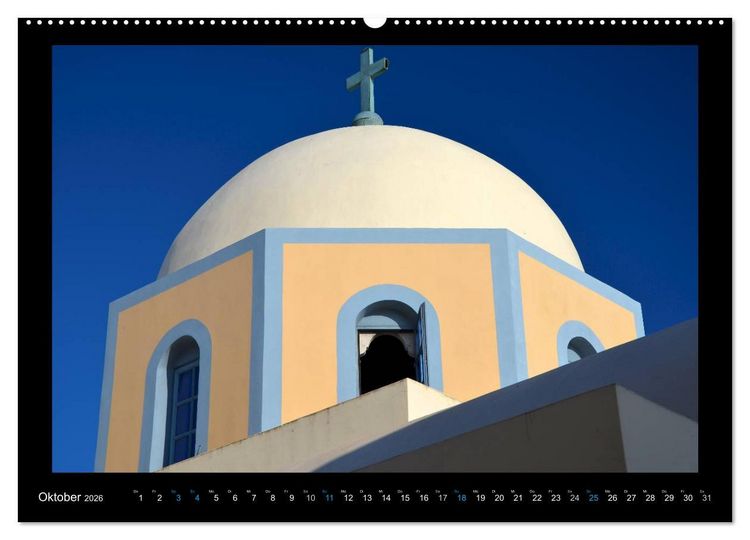 Produktbild: Santorini (hochwertiger Premium Wandkalender 2026 DIN A2 quer), Kunstdruck in Hochglanz