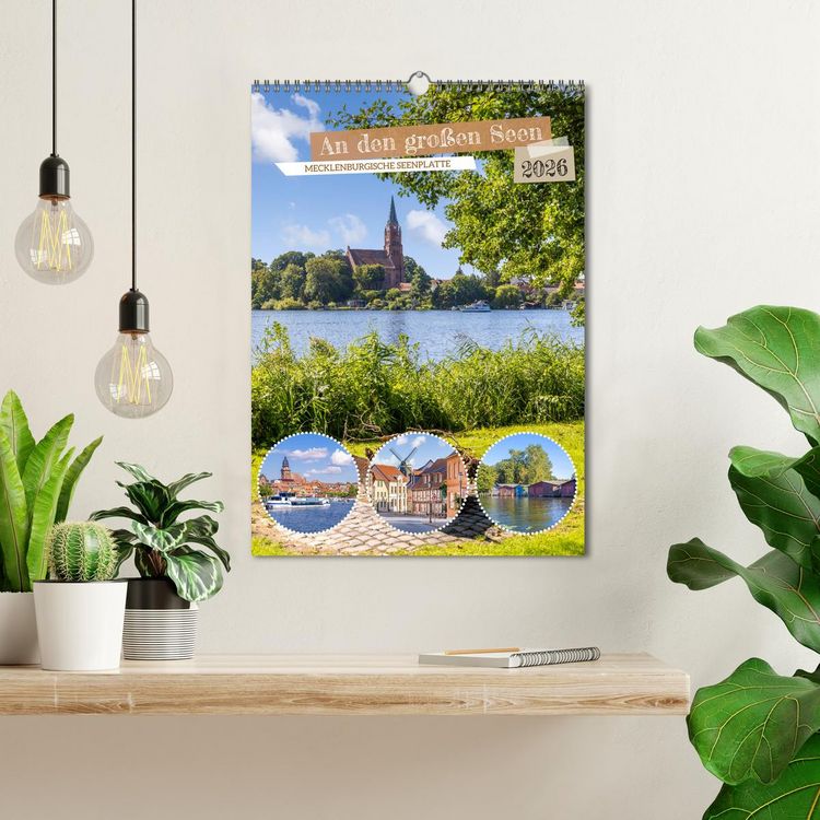 Produktbild: An den gro&szlig;en Seen der Mecklenburgischen Seenplatte (Wandkalender 2026 DIN A3 hoch), CALVENDO Monatskalender
