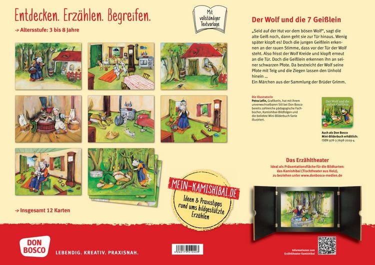 Produktbild: Der Wolf und die sieben Gei&szlig;lein. Kamishibai Bildkartenset