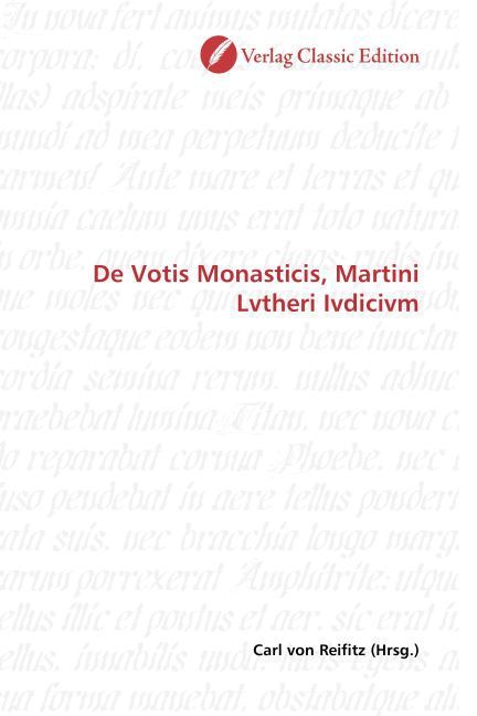 Produktbild: De Votis Monasticis, Martini Lvtheri Ivdicivm