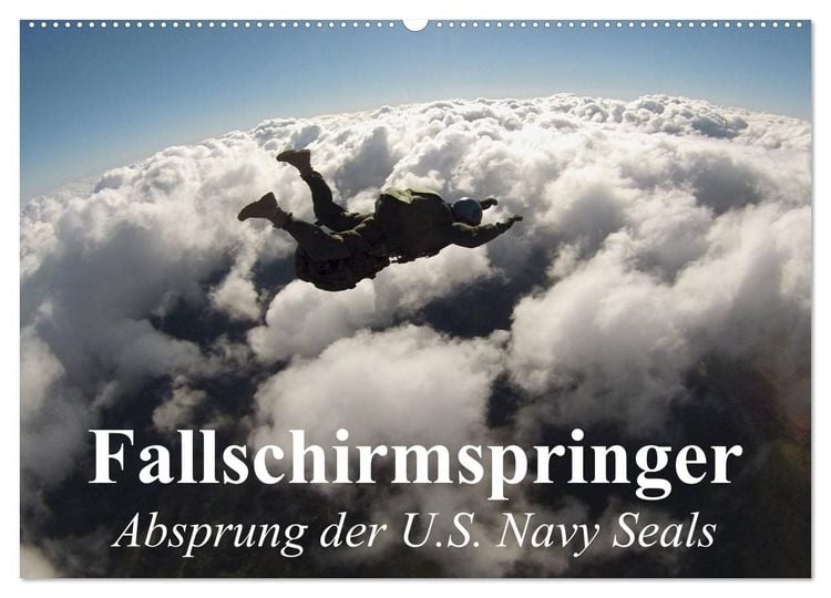 Produktbild: Fallschirmspringer. Absprung der U.S. Navy Seals (Wandkalender 2026 DIN A2 quer), CALVENDO Monatskalender