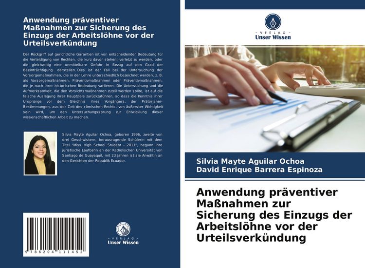 Produktbild: Anwendung pr&auml;ventiver Ma&szlig;nahmen zur Sicherung des Einzugs der Arbeitsl&ouml;hne vor der Urteilsverk&uuml;ndung