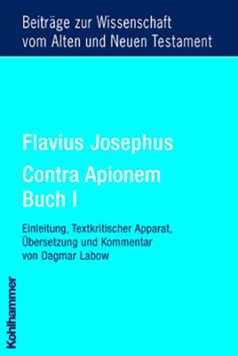 Produktbild: Flavius Josephus Contra Apionem, Buch I