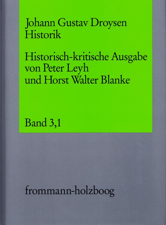 Produktbild: Johann Gustav Droysen: Historik / Band 3,1