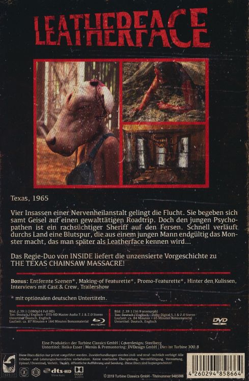 Produktbild: Leatherface (Uncut) - LTD. Collector's Edition