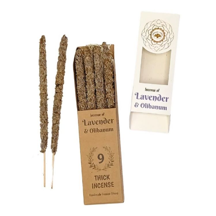 Produktbild: R&auml;ucherst&auml;bchen Green Tree Lavender & Olibanum Botanical Incense, 9 dicke St&auml;bchen