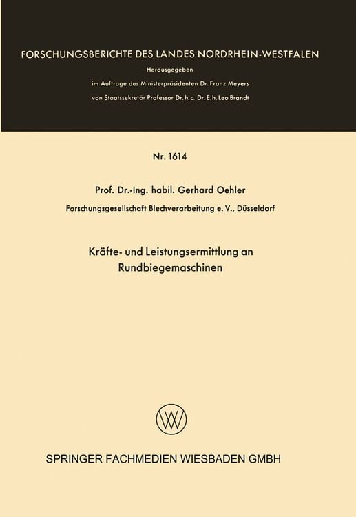 Produktbild: Kr&auml;fte- und Leistungsermittlung an Rundbiegemaschinen
