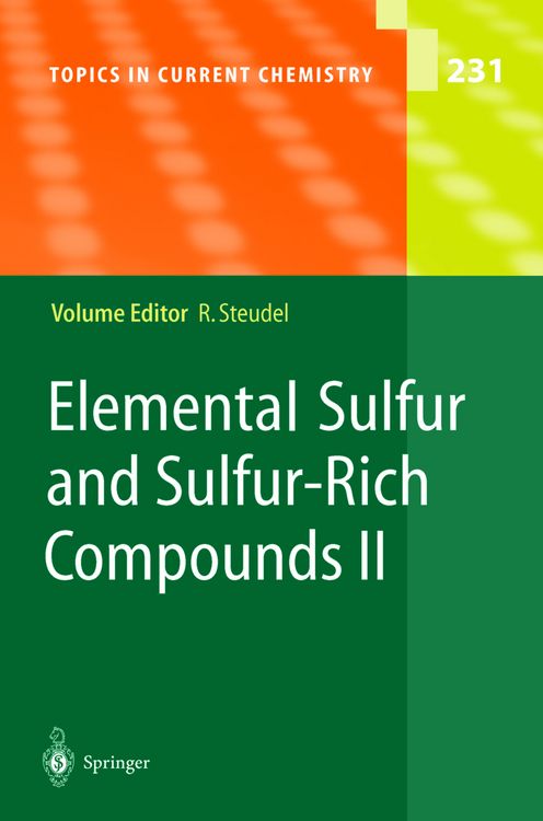 Produktbild: Elemental Sulfur and Sulfur-Rich Compounds II