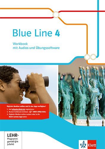 Produktbild: Blue Line 4. Workbook mit Audios und &Uuml;bungssoftware 8. Schuljahr. Ausgabe 2014