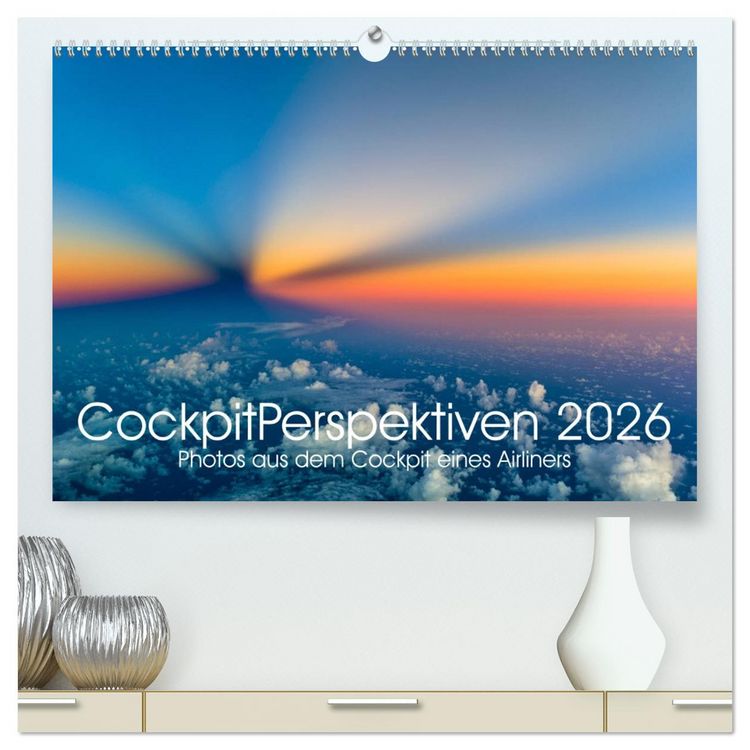 Produktbild: CockpitPerspektiven 2026 (hochwertiger Premium Wandkalender 2026 DIN A2 quer), Kunstdruck in Hochglanz