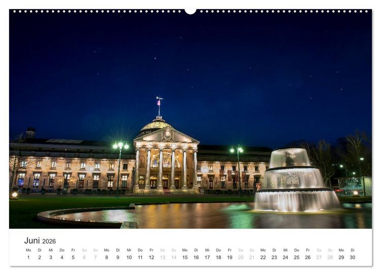 Produktbild: Du sch&ouml;nes Wiesbaden (Wandkalender 2026 DIN A2 quer), CALVENDO Monatskalender