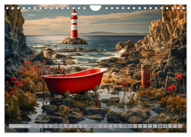 Produktbild: Wannenidylle (Wandkalender 2026 DIN A4 quer), CALVENDO Monatskalender