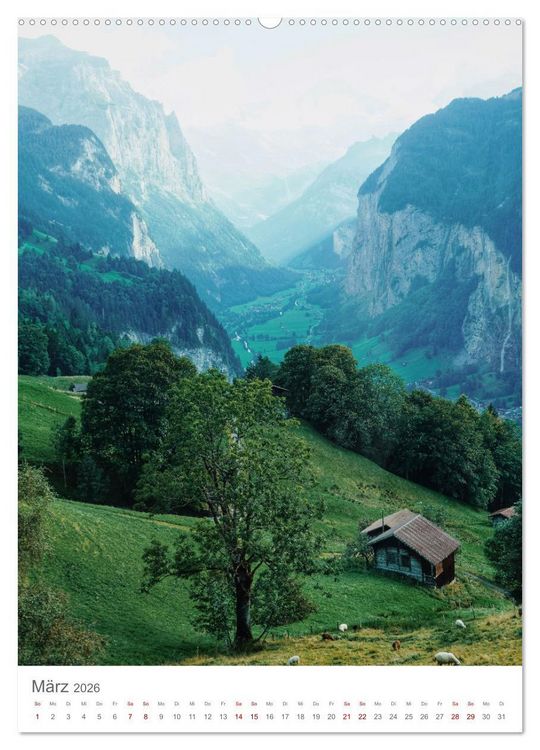 Produktbild: Schweiz (Wandkalender 2026 DIN A2 hoch), CALVENDO Monatskalender