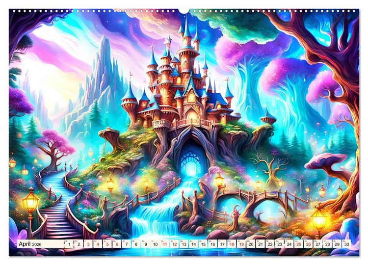 Produktbild: Verzauberte Schl&ouml;sser (Wandkalender 2026 DIN A2 quer), CALVENDO Monatskalender