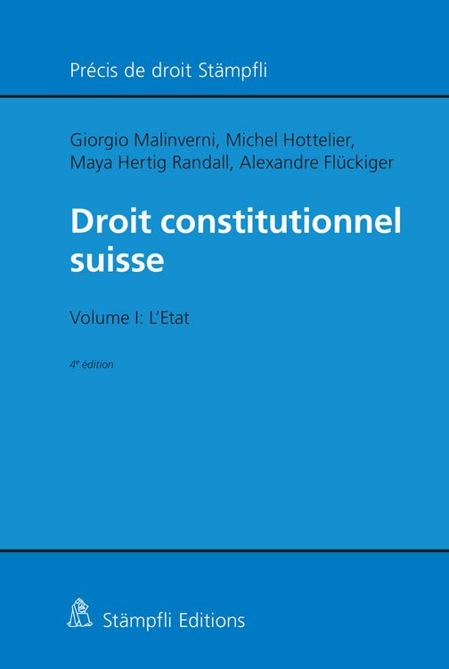 Produktbild: Droit constitutionnel suisse