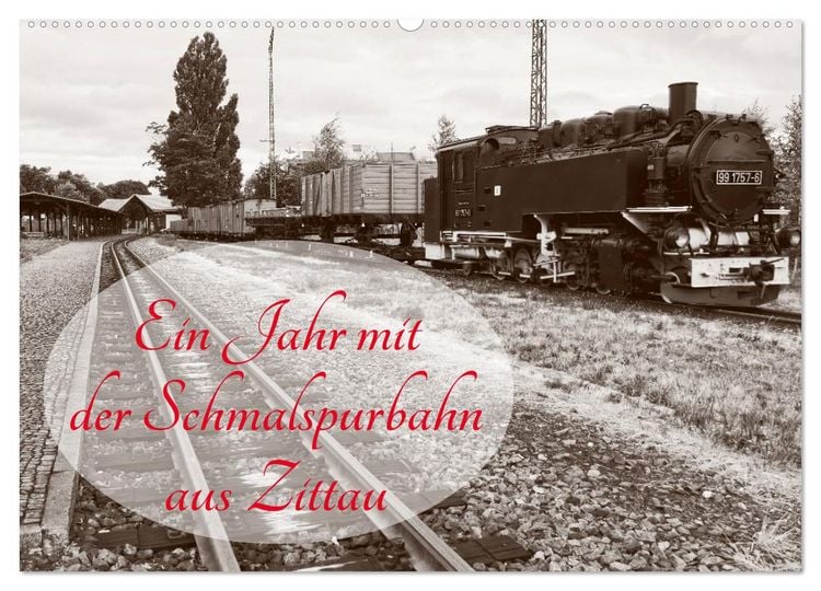 Produktbild: Ein Jahr mit der Schmalspurbahn aus Zittau (Wandkalender 2026 DIN A2 quer), CALVENDO Monatskalender