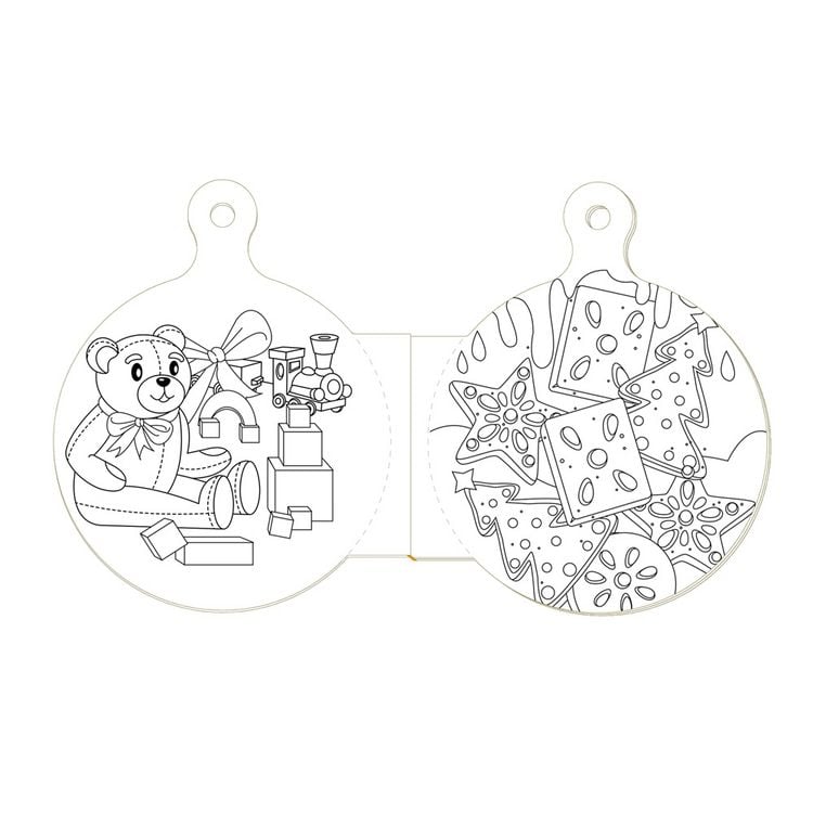 Produktbild: TR&Ouml;TSCH - Malbuch Weihnachts-Malbuch Kugelform| Ab 3 Jahren