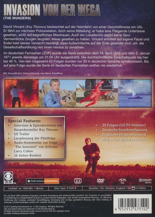 Produktbild: Invasion von der Wega - Die komplette deutsche Fassung [6 DVDs]