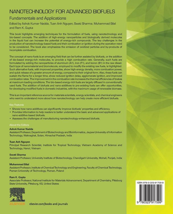 Produktbild: Nanotechnology for Advanced Biofuels