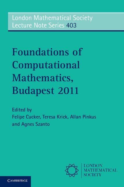 Produktbild: Foundations of Computational Mathematics, Budapest 2011