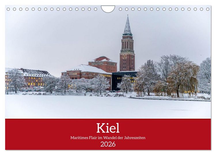 Produktbild: Kiel &ndash; Maritimes Flair im Wandel der Jahreszeiten (Wandkalender 2026 DIN A4 quer), CALVENDO Monatskalender