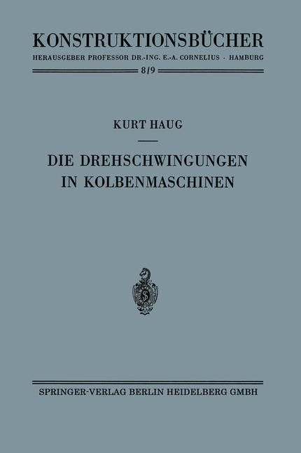Produktbild: Die Drehschwingungen in Kolbenmaschinen