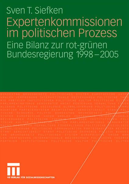 Produktbild: Expertenkommissionen im politischen Prozess