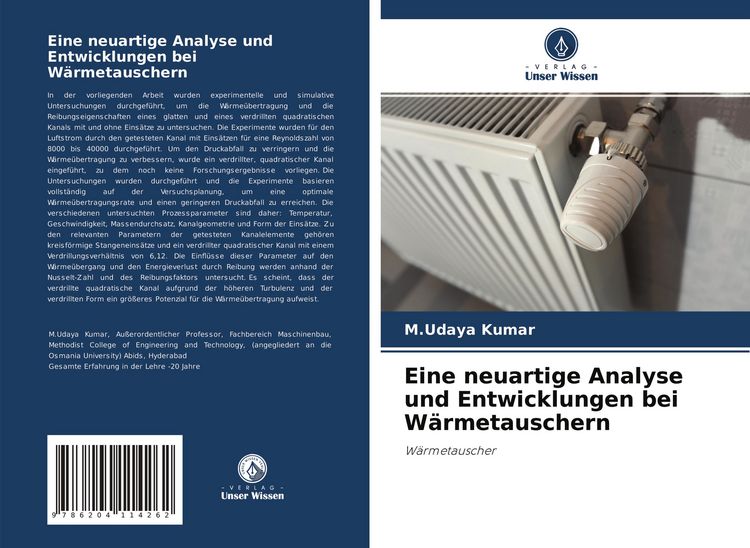 Produktbild: Eine neuartige Analyse und Entwicklungen bei W&auml;rmetauschern