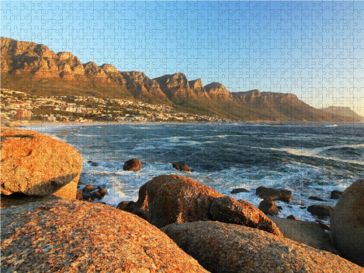 Produktbild: CALVENDO Puzzle Die Zw&ouml;lf Apostel in Kapstadt | 1000 Teile Lege-Gr&ouml;&szlig;e 64x48cm Foto-Puzzle f&uuml;r gl&uuml;ckliche Stunden