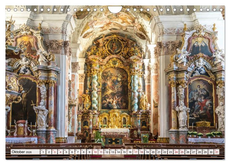 Produktbild: Bayerns Kirchen (Wandkalender 2026 DIN A4 quer), CALVENDO Monatskalender