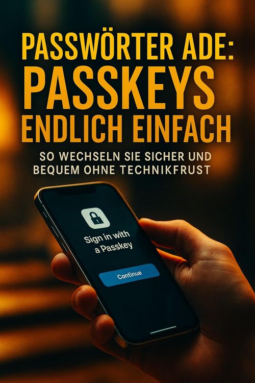 Produktbild: Passw&ouml;rter ade: Passkeys endlich einfach