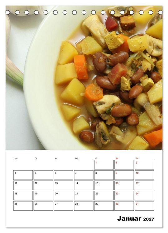 Produktbild: Leckeres mit Bohnen (Tischkalender 2027 DIN A5 hoch), CALVENDO Monatskalender