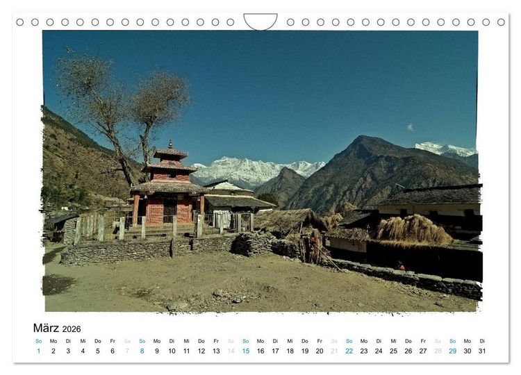 Produktbild: NEPAL GREAT HIMALAYA TRAIL - KULTUR ROUTE (Wandkalender 2026 DIN A4 quer), CALVENDO Monatskalender