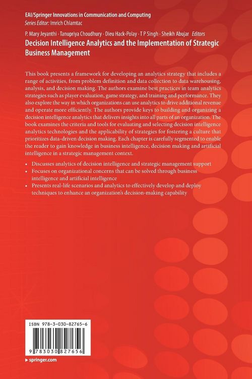 Produktbild: Decision Intelligence Analytics and the Implementation of Strategic Business Management