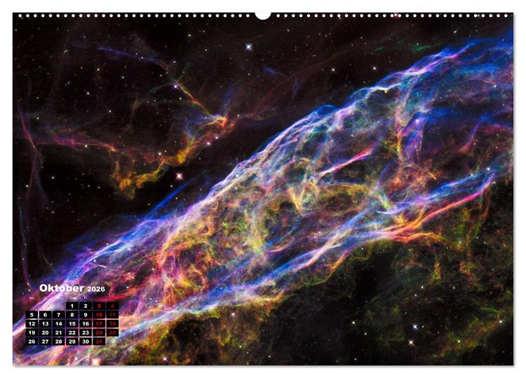 Produktbild: Hubble - 35 Jahre atemberaubende Aufnahmen (Wandkalender 2026 DIN A2 quer), CALVENDO Monatskalender