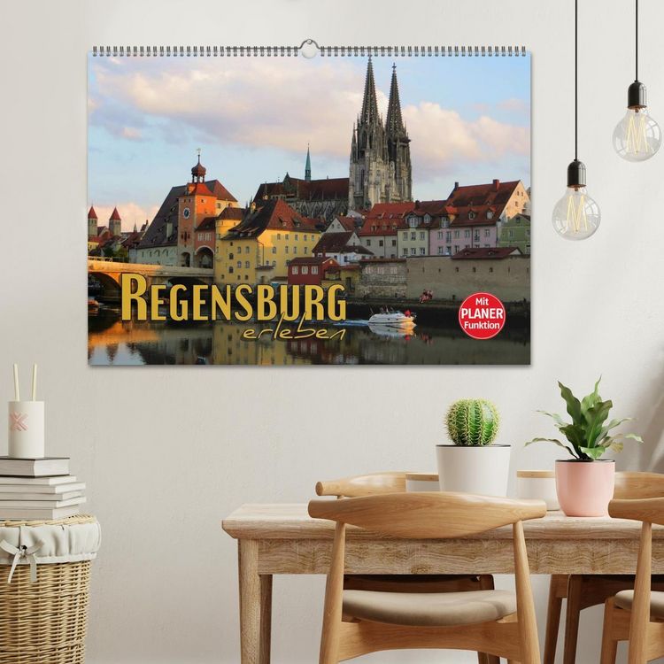 Produktbild: Regensburg erleben (Wandkalender 2026 DIN A2 quer), CALVENDO Monatskalender