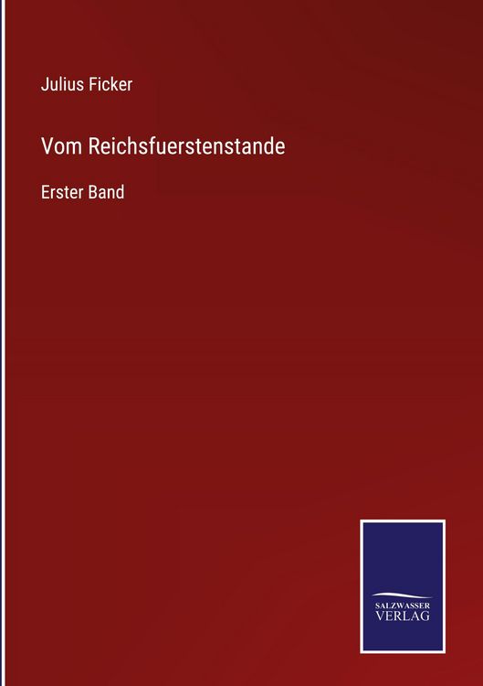 Produktbild: Vom Reichsfuerstenstande