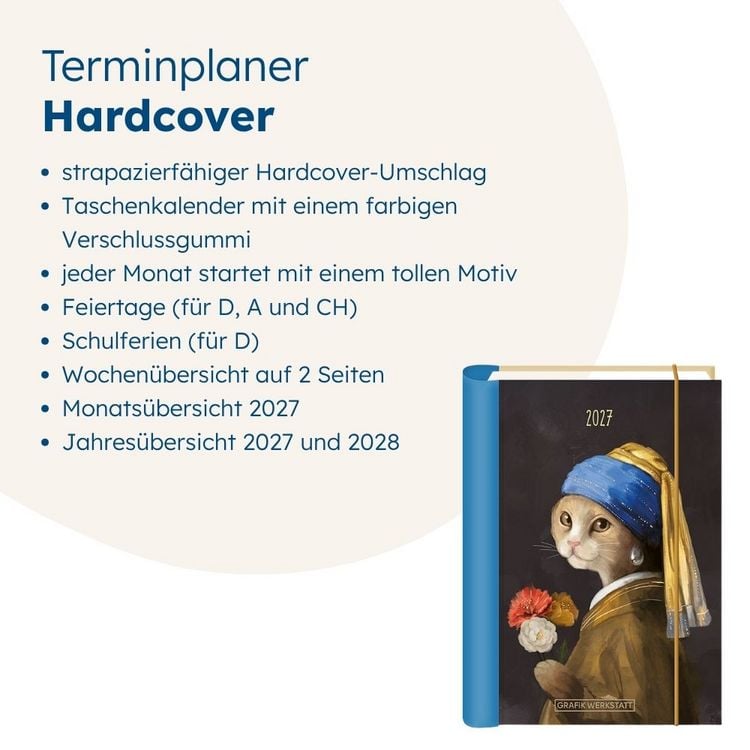 Produktbild: Terminplaner 2027 Tierisch kunstvoll