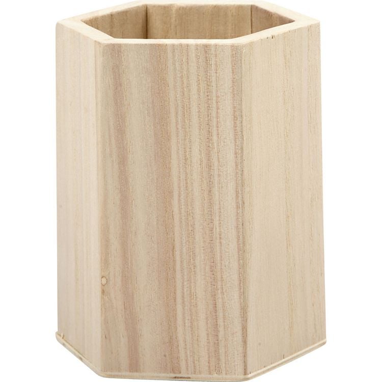 Produktbild: Creativ Company Stifthalter aus Holz 10,5 x 8 cm