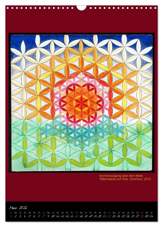 Produktbild: Die heilige Blume des Lebens - Mandalas von Istvan Seidel (Wandkalender 2026 DIN A3 hoch), CALVENDO Monatskalender
