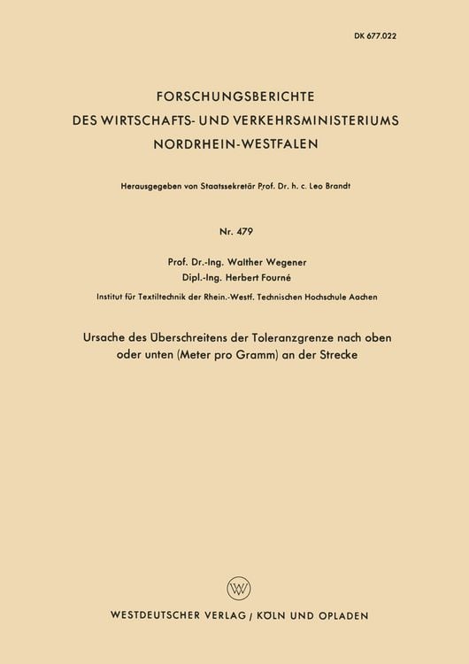 Produktbild: Ursache des Überschreitens der Toleranzgrenze nach oben oder unten (Meter pro Gramm) an der Strecke