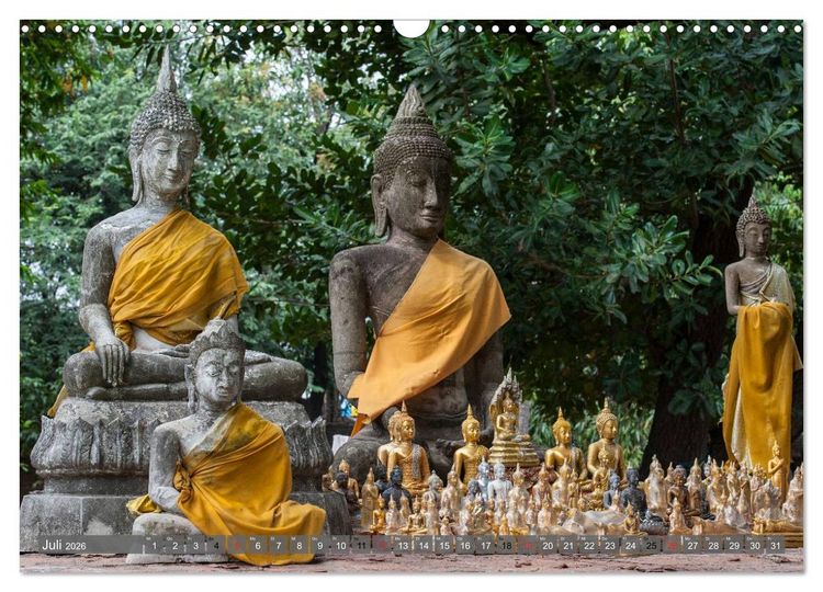 Produktbild: Buddha - Momente der inneren Einkehr (Wandkalender 2026 DIN A3 quer), CALVENDO Monatskalender