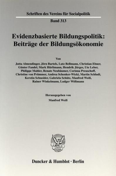 Produktbild: Evidenzbasierte Bildungspolitik: Beitr&auml;ge der Bildungs&ouml;konomie.