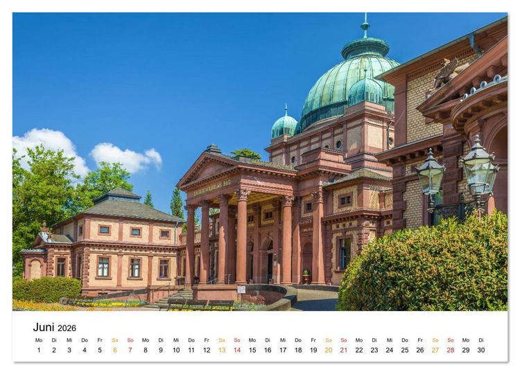 Produktbild: Bad Homburg - Die Perle im Hochtaunus (Wandkalender 2026 DIN A4 quer), CALVENDO Monatskalender
