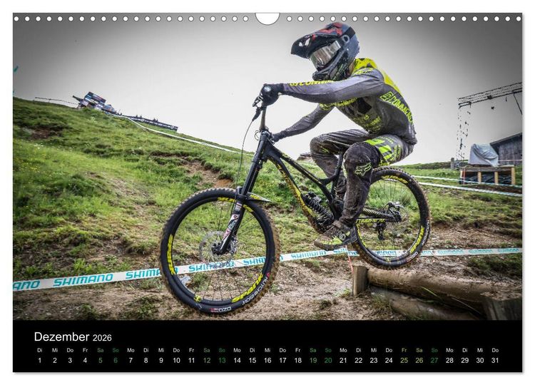 Produktbild: Downhill Racing 2026 (Wandkalender 2026 DIN A3 quer), CALVENDO Monatskalender