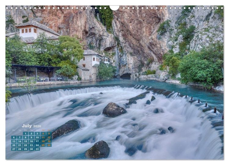 Produktbild: Bosnia and Herzegovina Romantic heart of the Balkans (Wall Calendar 2026 DIN A3 landscape), CALVENDO 12 Month Wall Calendar