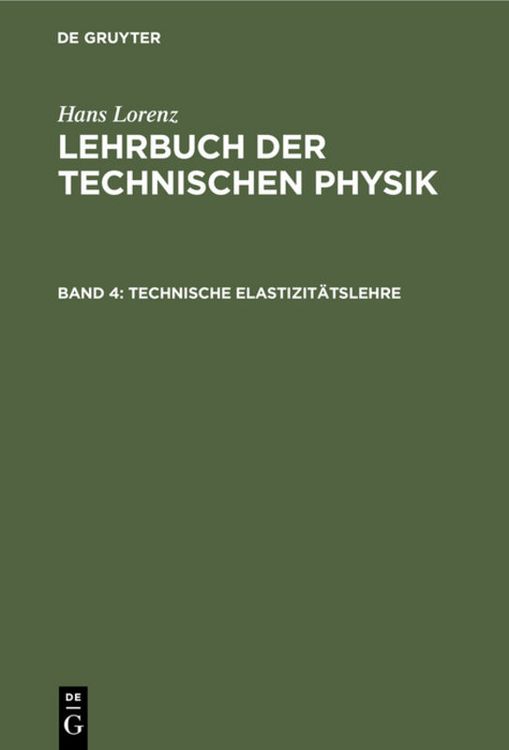 Produktbild: Technische Elastizit&auml;tslehre